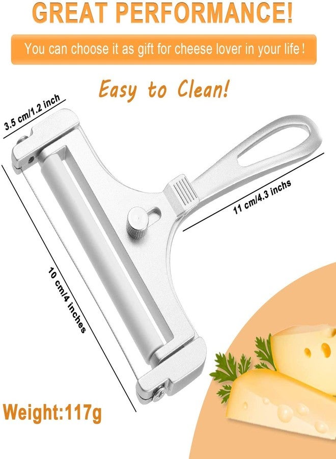 HARI Stainless Steel Sharp Cheese Slicer Wire | Durable, Adjustable Thickness, Comfortable Grip Handle & Dishwasher Safe Cutter | Perfectly for Soft, Semi-Hard Cheese, Mozzarella & Cheddar - Image 2